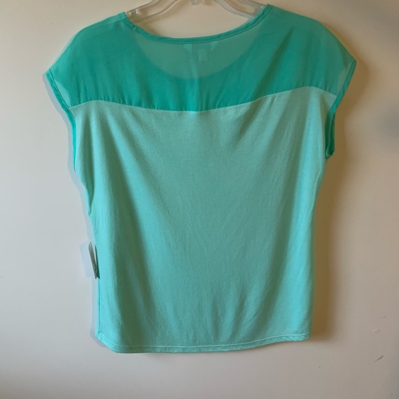 Lime Green Blouse size M - Picture 4 of 5
